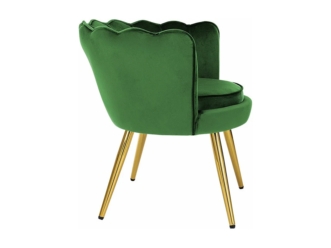 Sillón Comfivo 319, Verde, 75x76x72cm, Tapiz, Patas: Metal