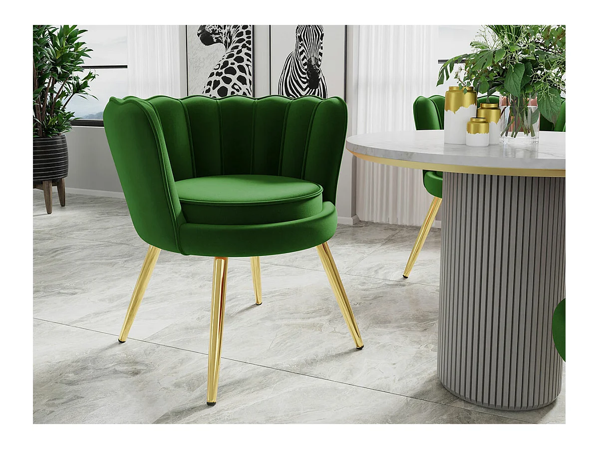 Fauteuil Comfivo 319, Vert, 75x76x72cm, Tapisserie, Pieds: Métal