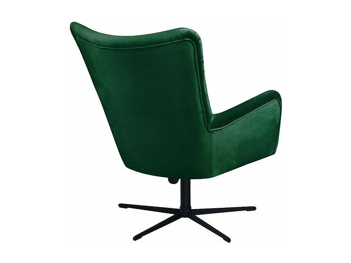 Fauteuil Marana 100, Vert, 95x75x83cm, Tapisserie, Pieds: Métal