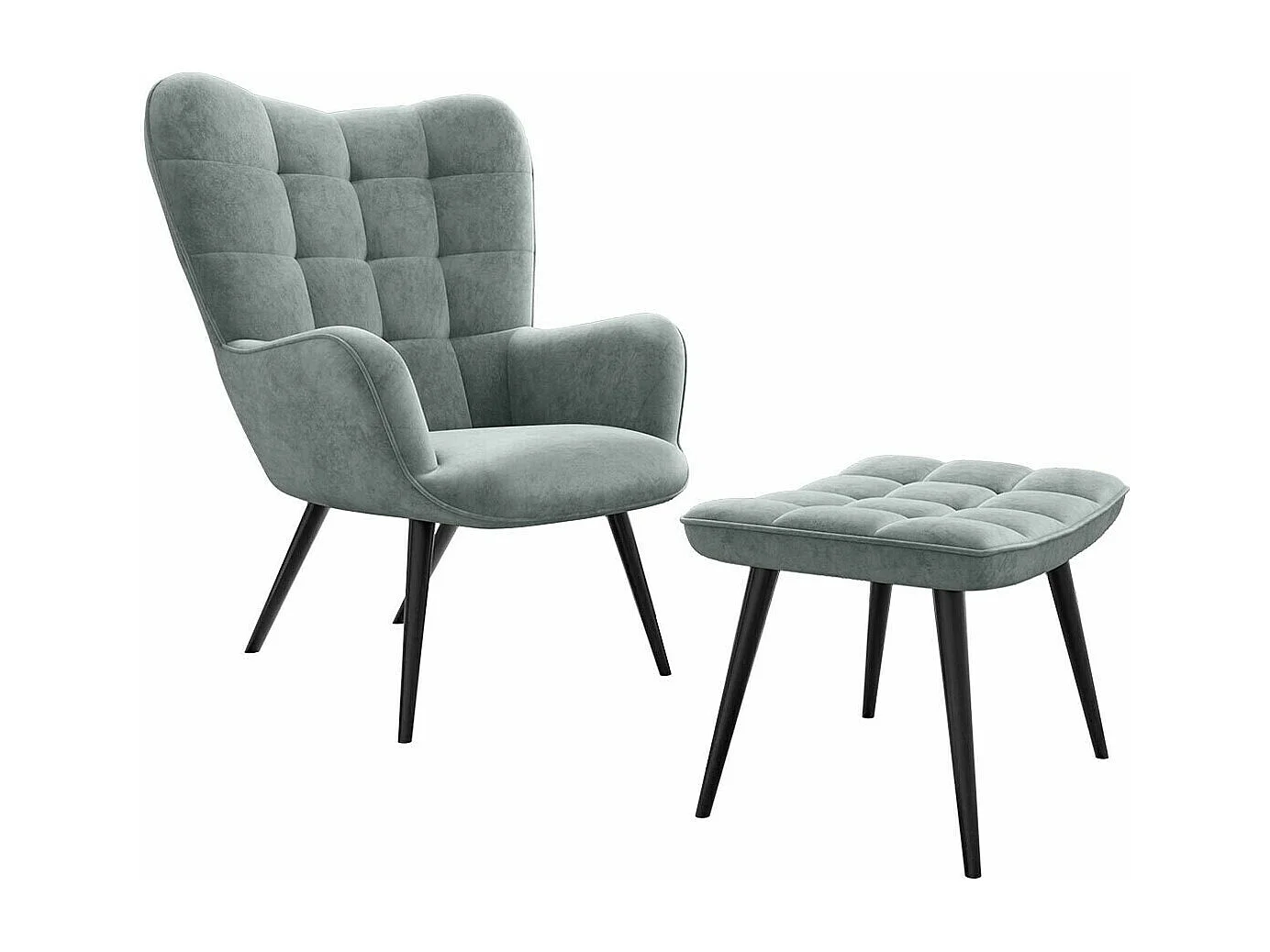 Fauteuil Comfivo 320, Gris, 96x78x73cm, Tissu, Pieds: Métal