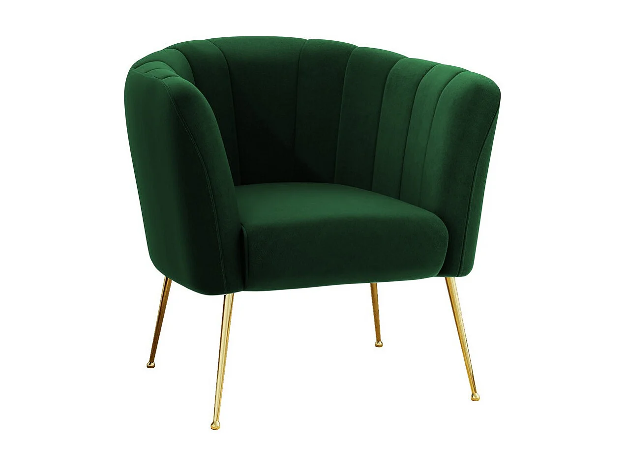 Poltrona Orem 112, Verde, 83x85x82cm, Arazzo, Gambe: Metallo