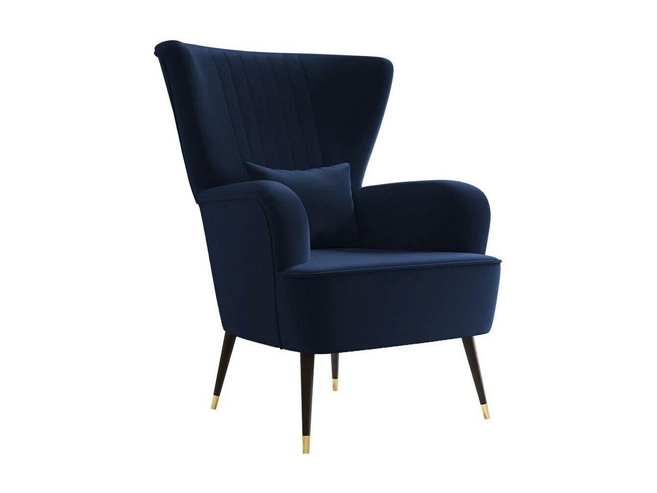 Fauteuil Orem 111, Bleu, 103x82x85cm, Tapisserie, Pieds: Métal