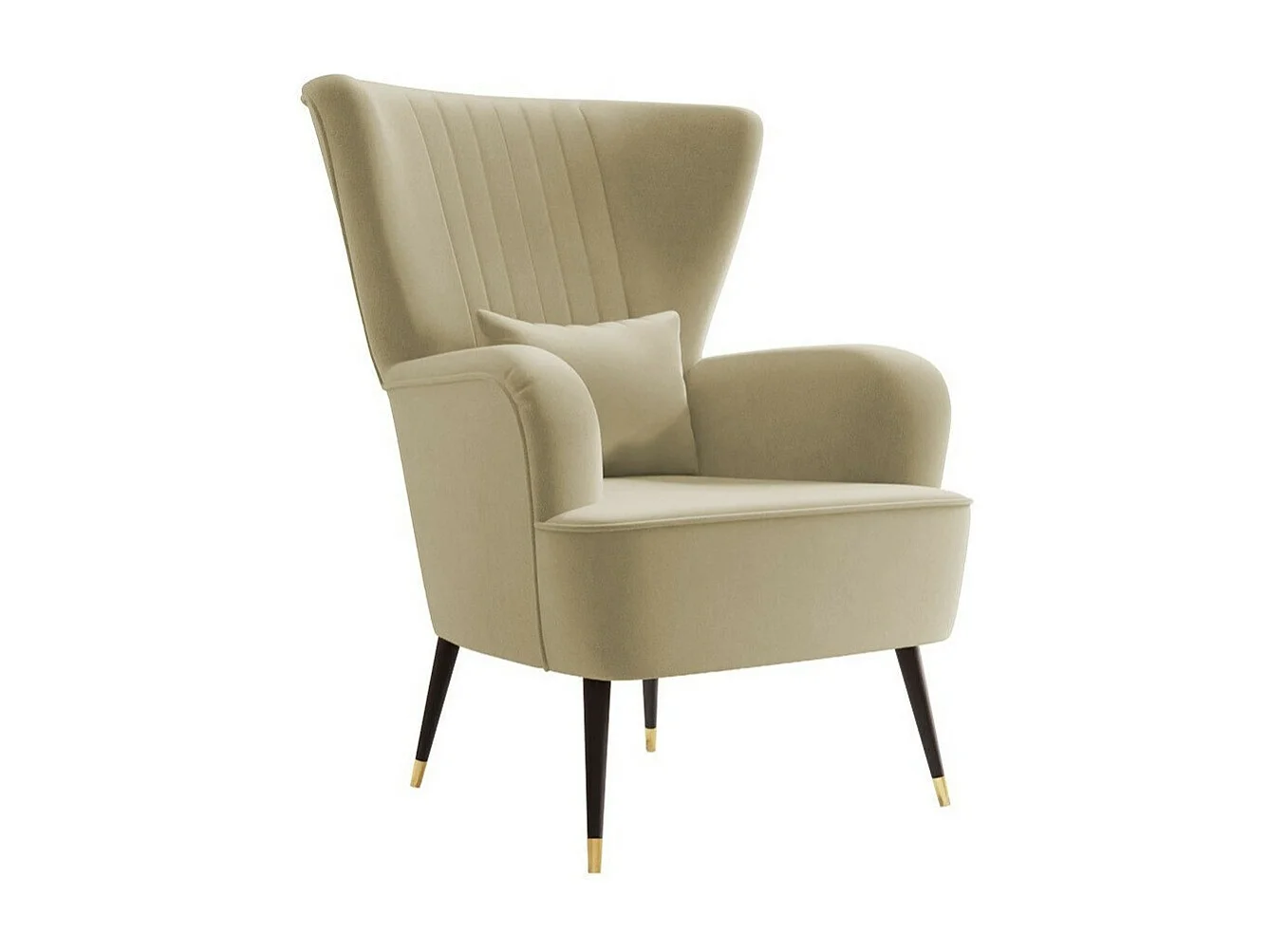 Fauteuil Orem 111, Brun clair, 103x82x85cm, Tapisserie, Pieds: Métal