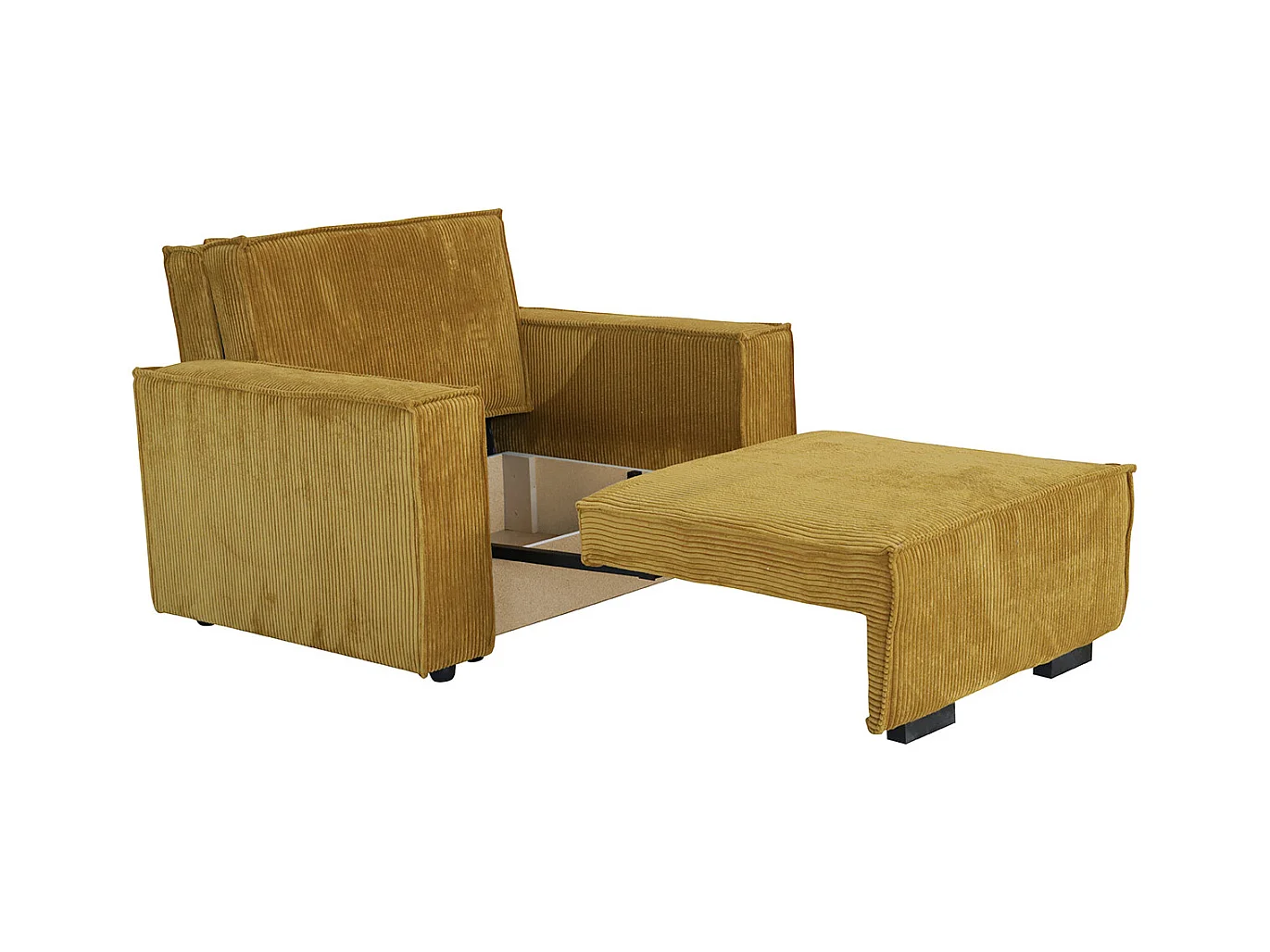 Poltrona Columbus 180, Grigio, 85x123x98cm, Arazzo, Gambe: Legno, Mobile già assemblato