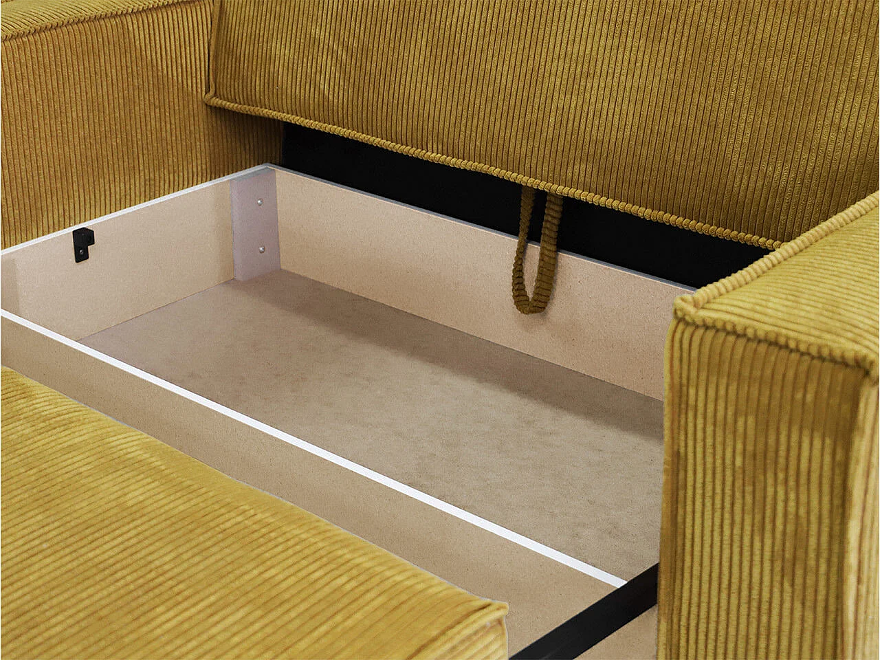 Sillón Columbus 180, De color marrón claro, 85x123x98cm, Tapiz, Patas: Madera