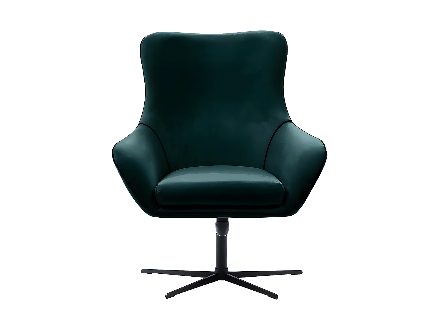 Fauteuil Kingston 136, Vert, 110x88x88cm, Tapisserie, Pieds: Métal