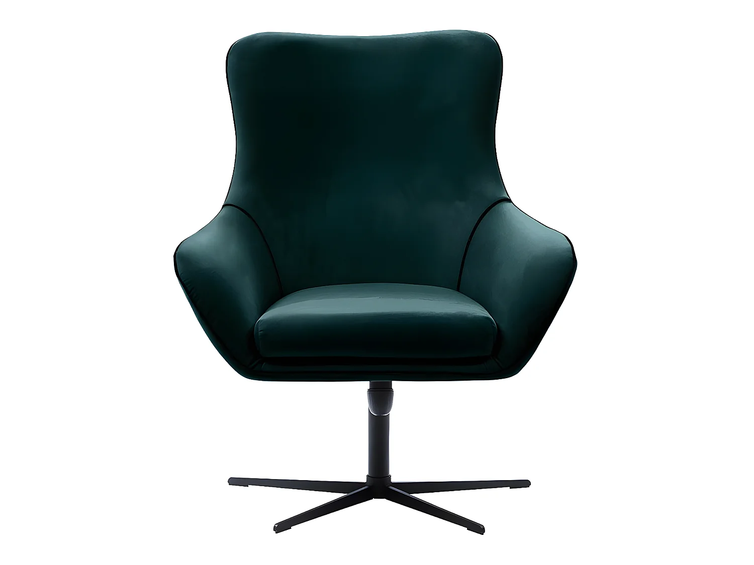 Fauteuil Kingston 136, Vert, 110x88x88cm, Tissu, Pieds: Métal