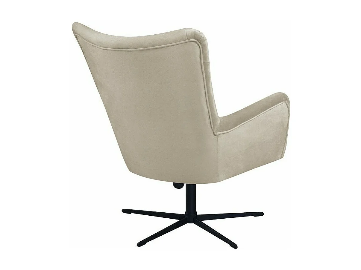 Fauteuil Marana 100, Brun clair, 95x75x83cm, Tapisserie, Pieds: Métal