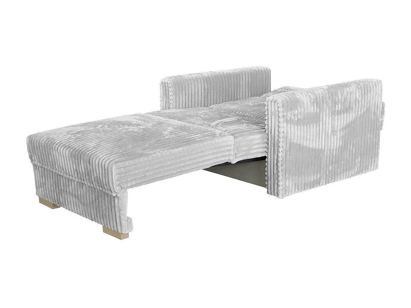 Fauteuil Columbus 207, Gris, 85x103x100cm, Tapisserie, Pieds: Bois