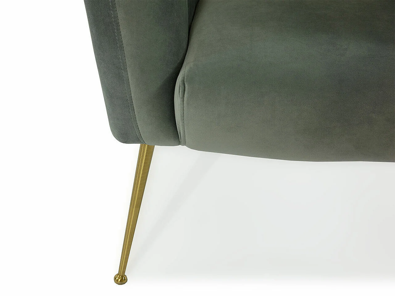 Fauteuil Orem 112, Gris, 83x85x82cm, Tapisserie, Pieds: Métal