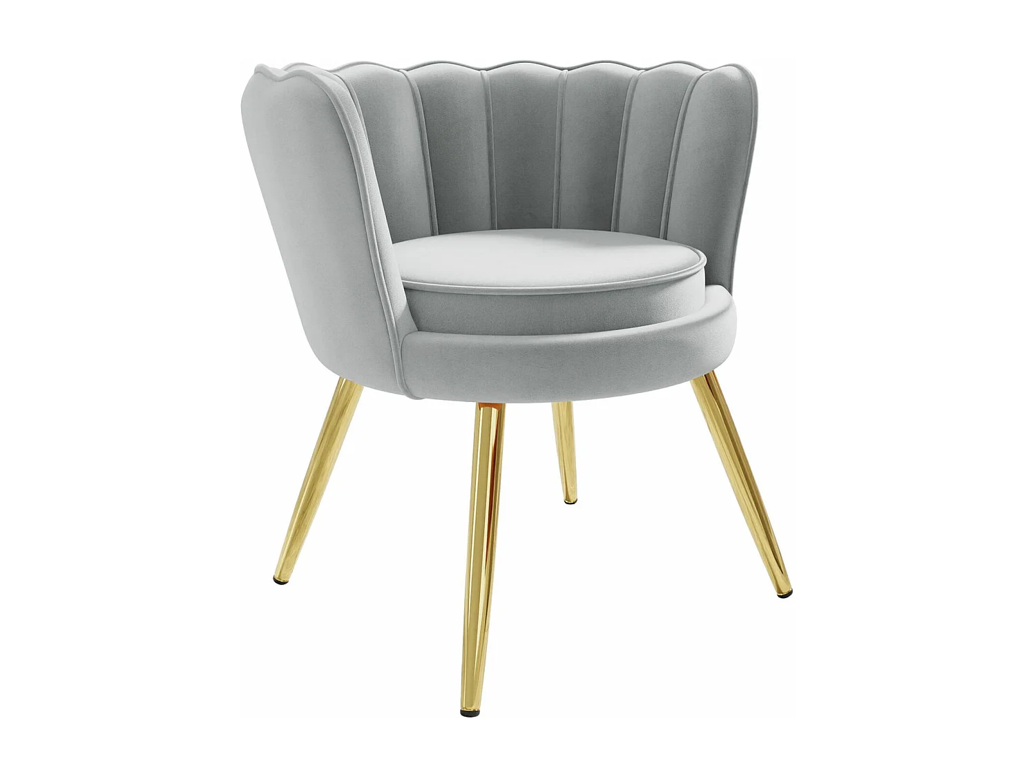 Sillón Comfivo 319, Gris, 75x76x72cm, Tapiz, Patas: Metal