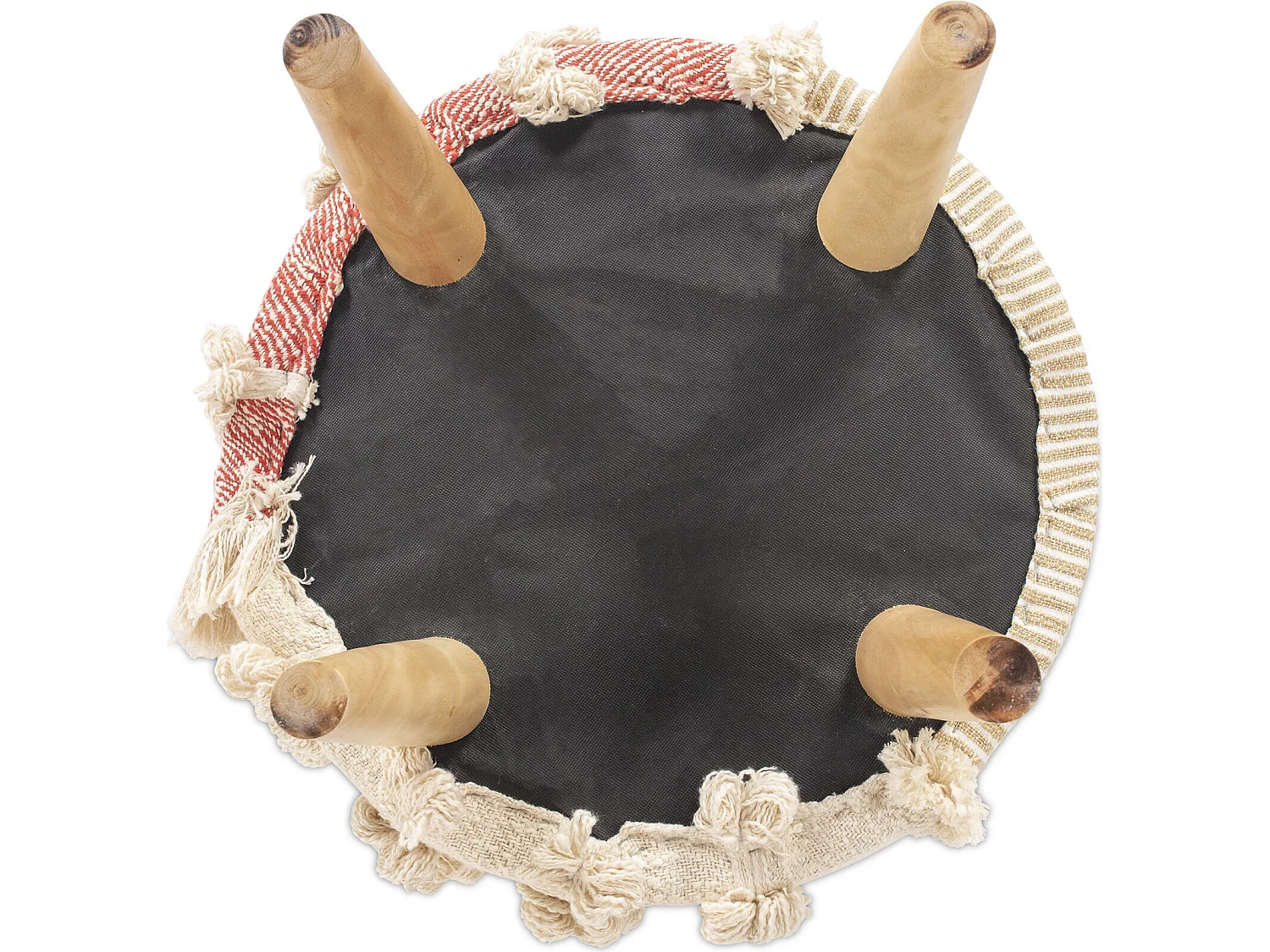 Taburete Puff Redondo - Estilo Boho Bali - Batty