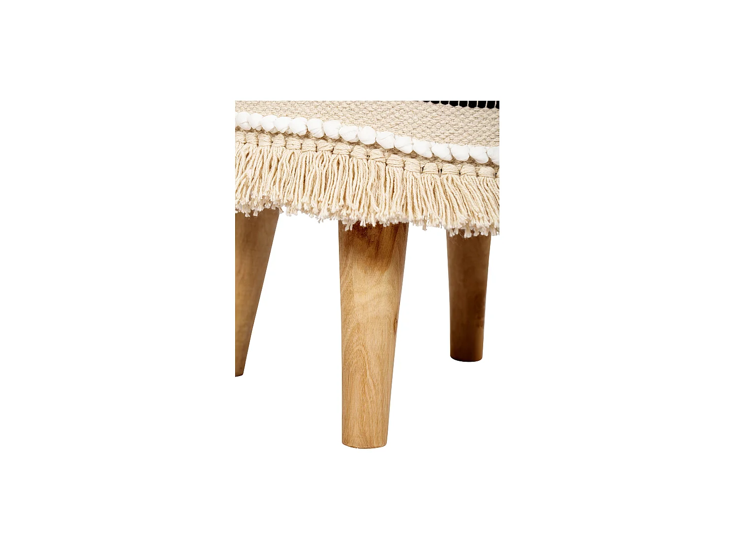 Taburete Puff Redondo - Estilo Boho Bali - Juliet