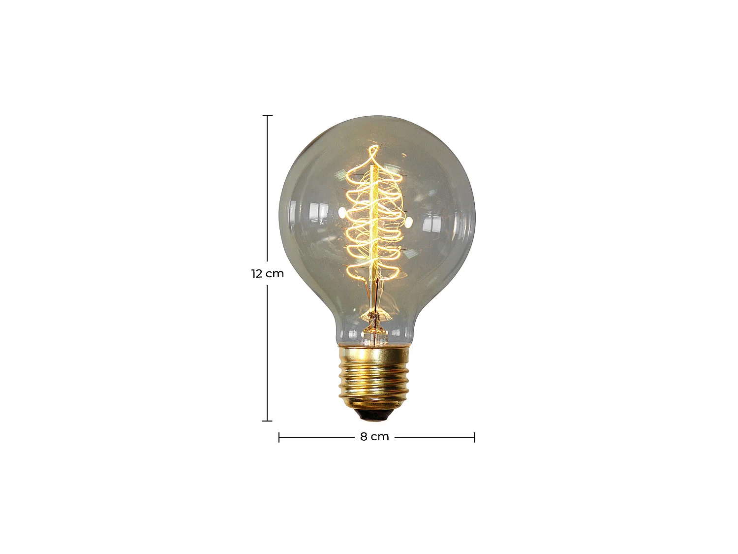 Ampoule Edison Vintage - Spiral Transparent
