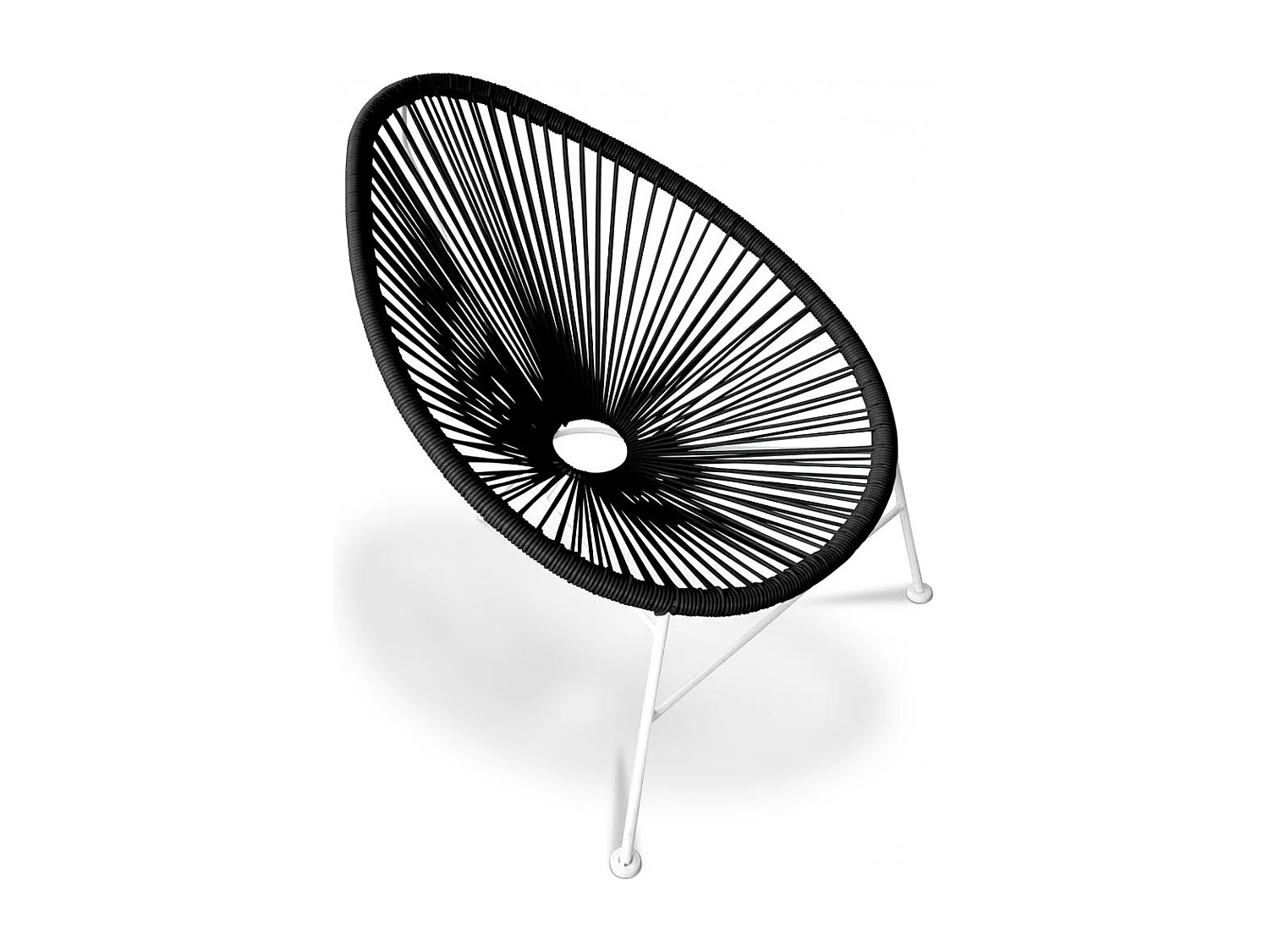 Chaise d'extérieur - Chaise de jardin d'extérieur - Acapulco Noir