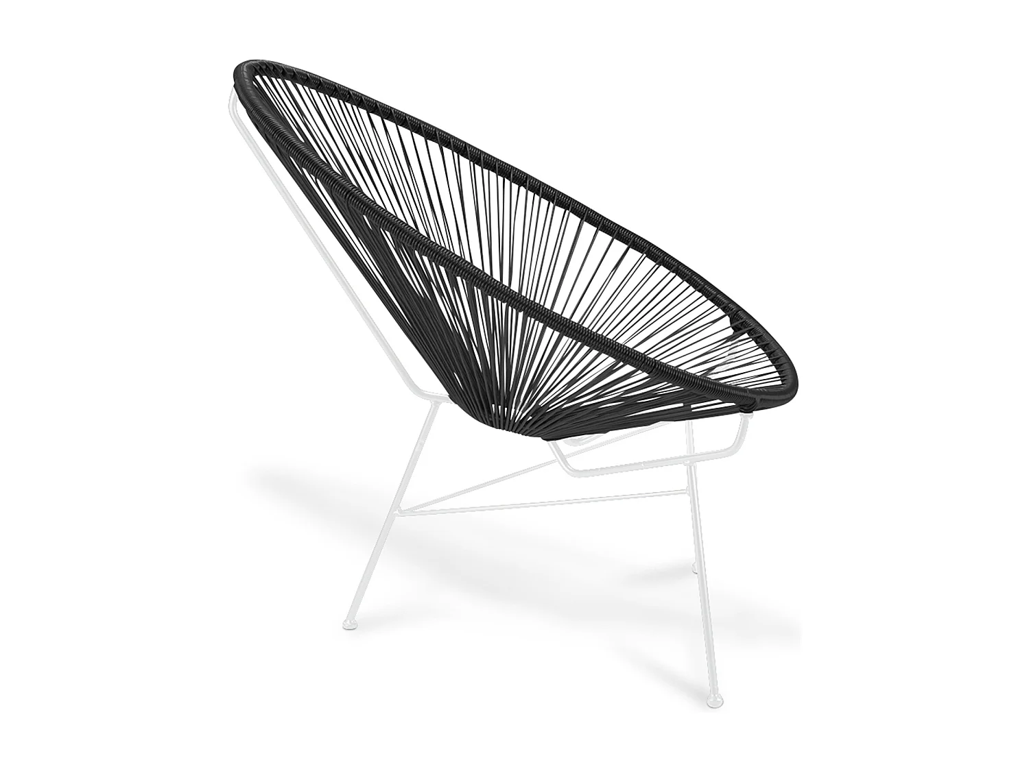 Chaise d'extérieur - Chaise de jardin d'extérieur - Acapulco Noir