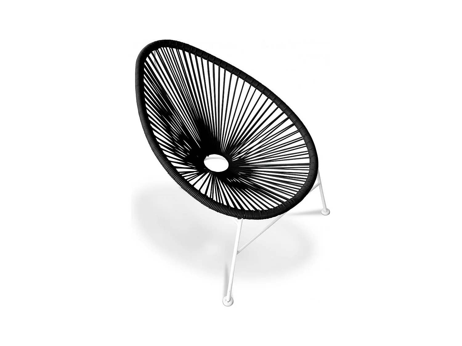 Chaise d'extérieur - Chaise de jardin d'extérieur - Acapulco Noir