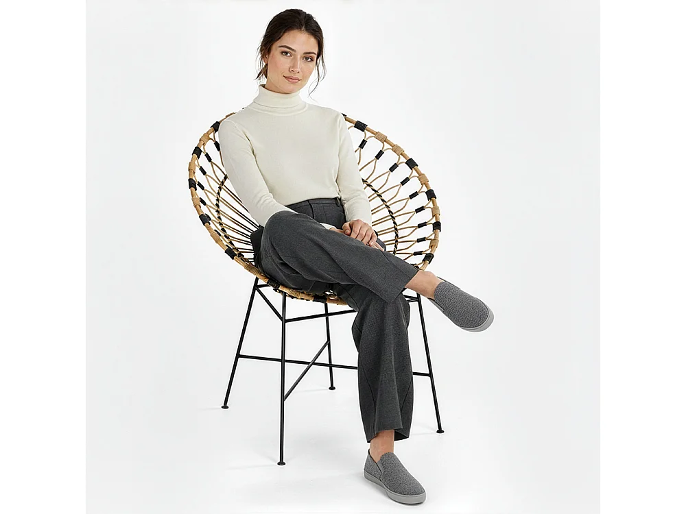 Chaise d'extérieur ronde en rotin synthétique - Design Boho Bali - Elsa Naturel