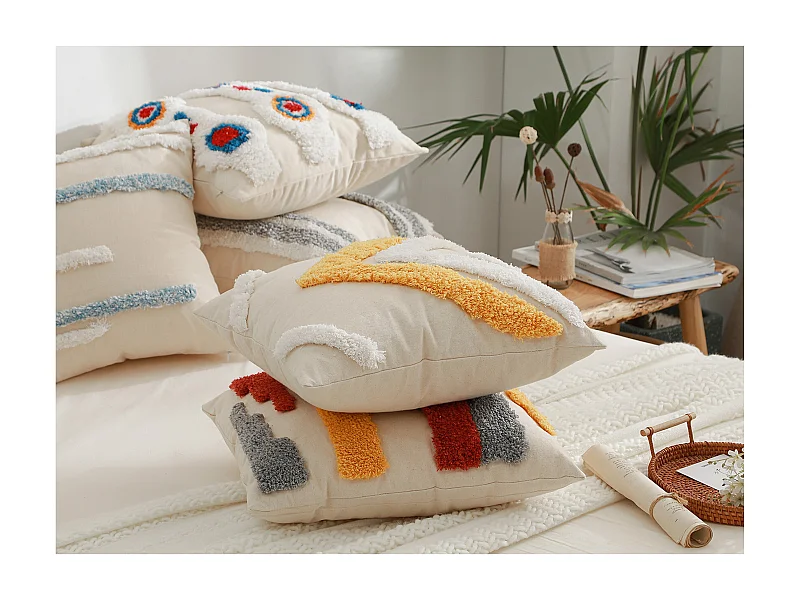 Boho Bali Style Kissen - Bezug und Füllung enthalten - Sur