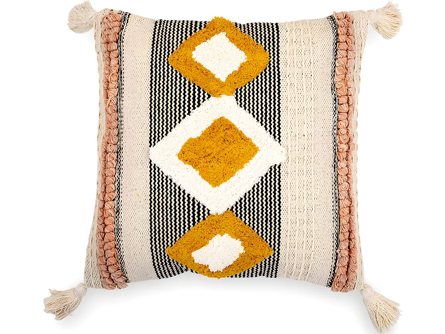 Cojín Estilo Boho Bali - Funda y Relleno - Mabel