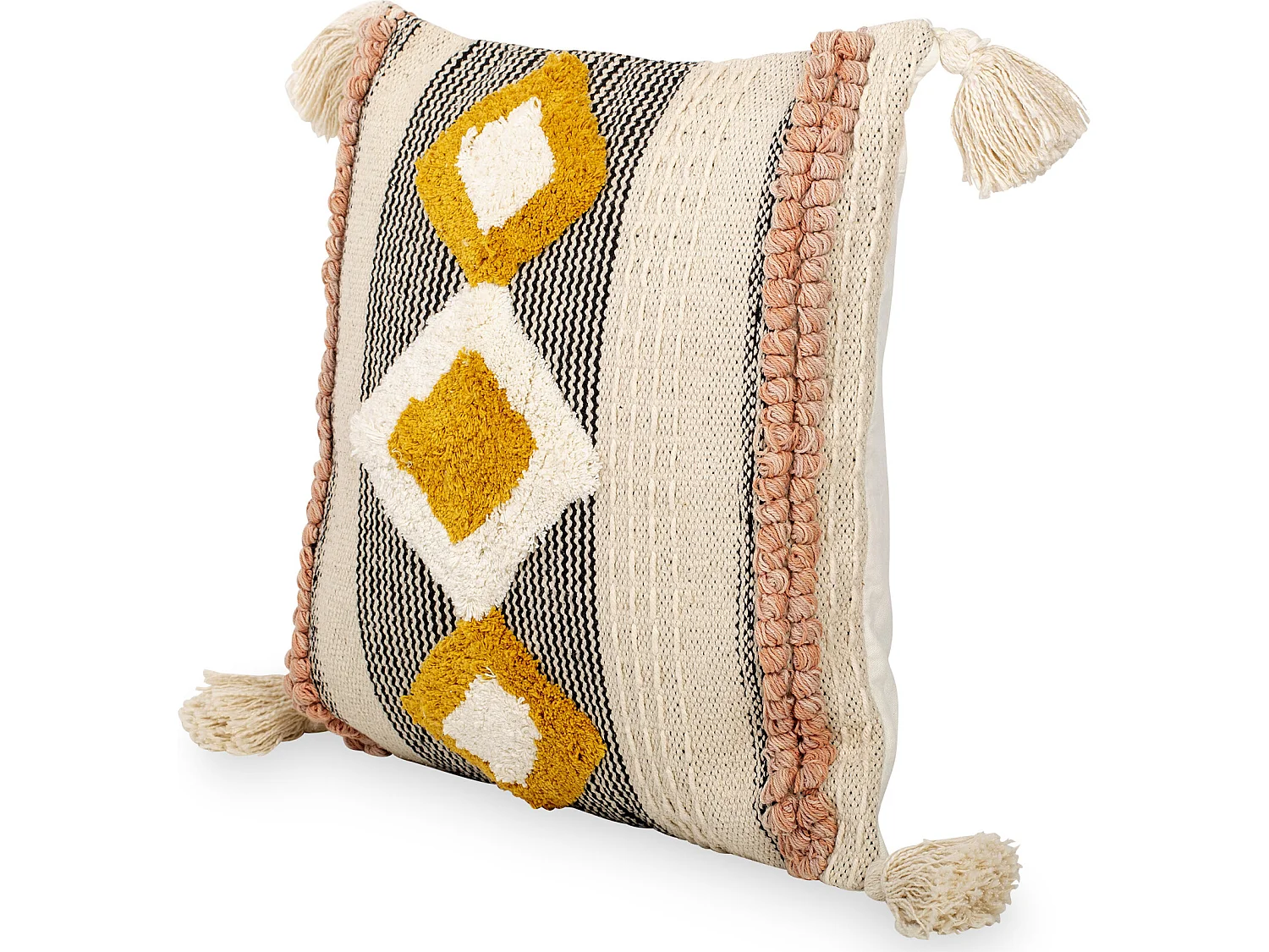 Cojín Estilo Boho Bali - Funda y Relleno - Mabel