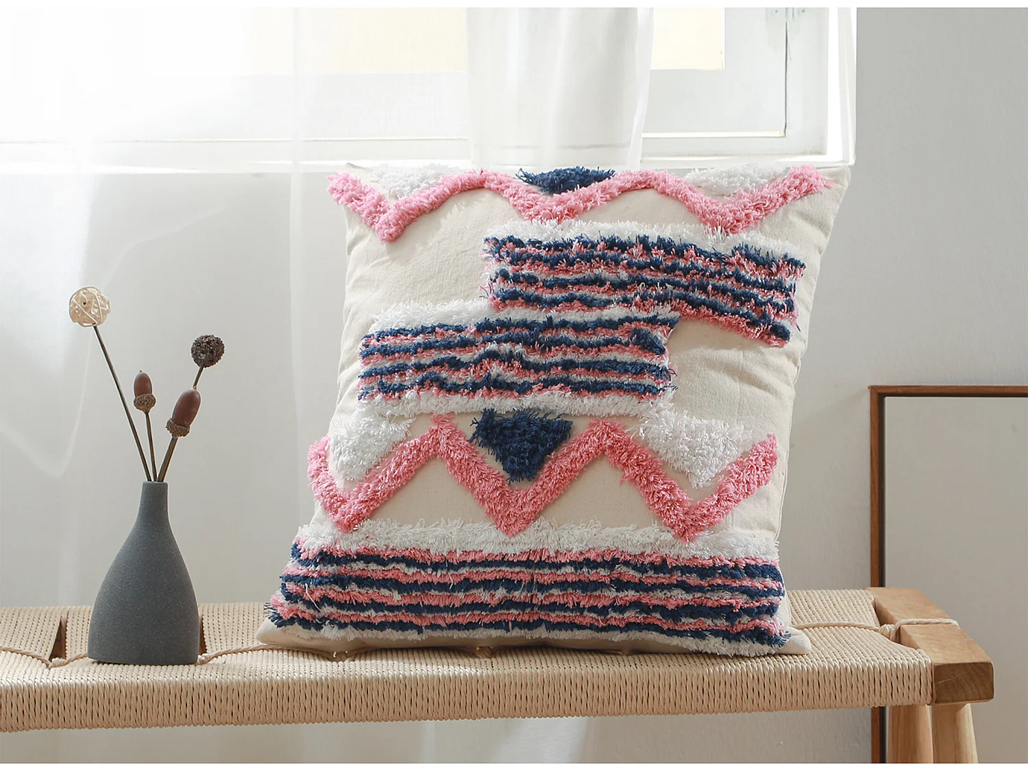 Boho Bali Style Kissen - Bezug und Füllung enthalten - Lanka