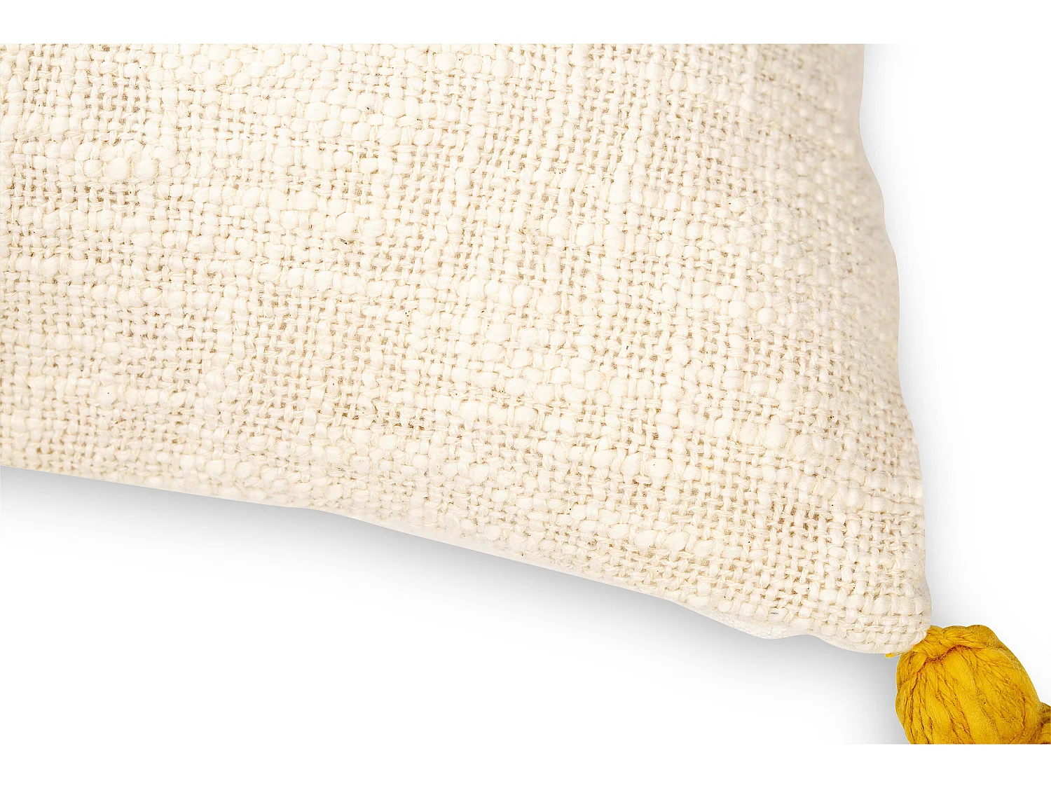 Coussin de style boho Bali - Housse et Rembourrage inclus - Frewla Jaune