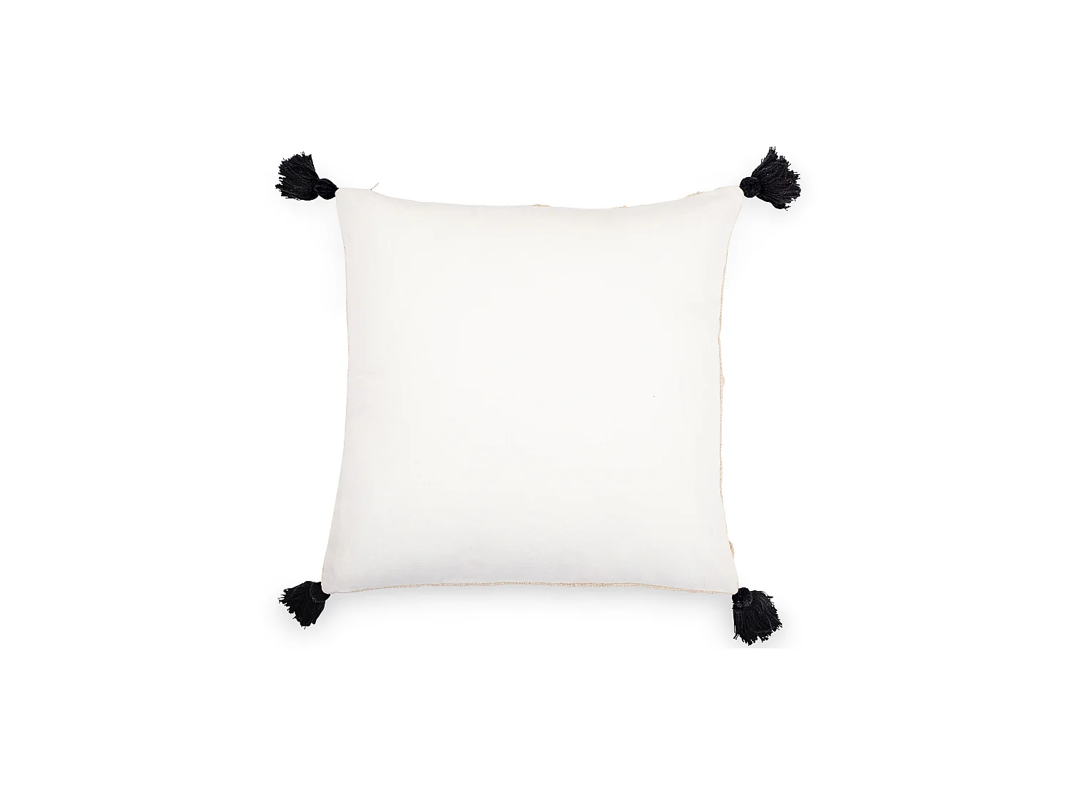 Coussin de style boho Bali - Housse et Rembourrage inclus - Eleanor Noir