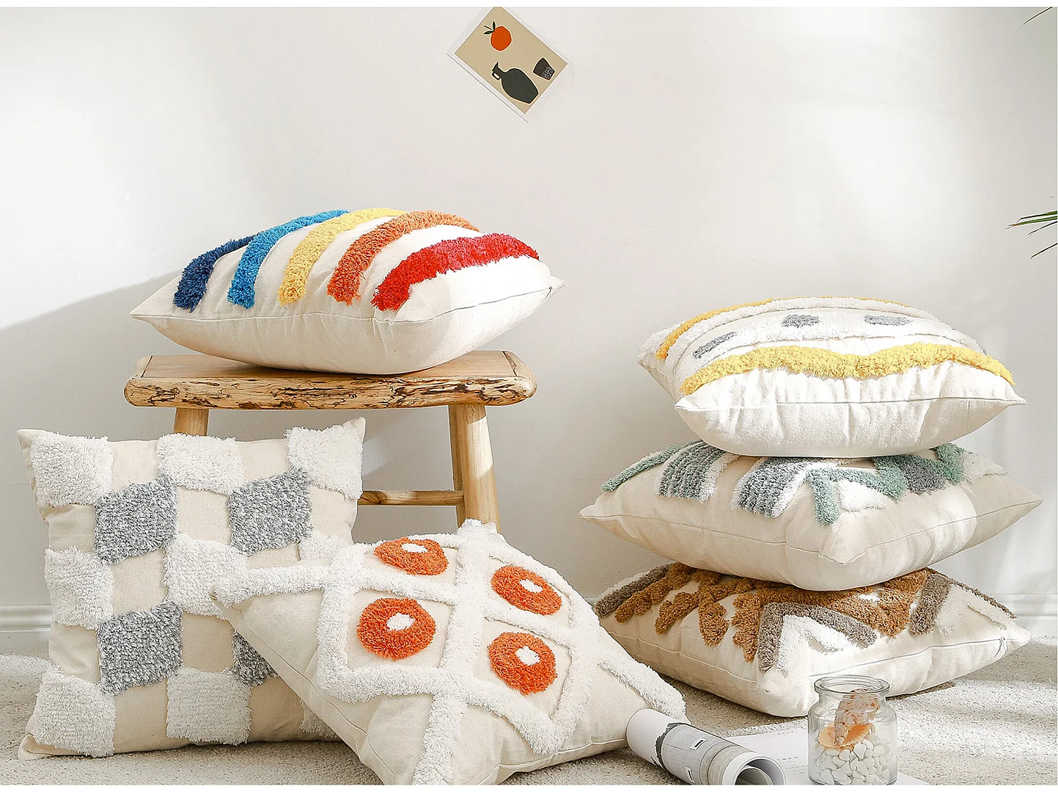 Cojín Estilo Boho Bali - Funda y Relleno - Varouna