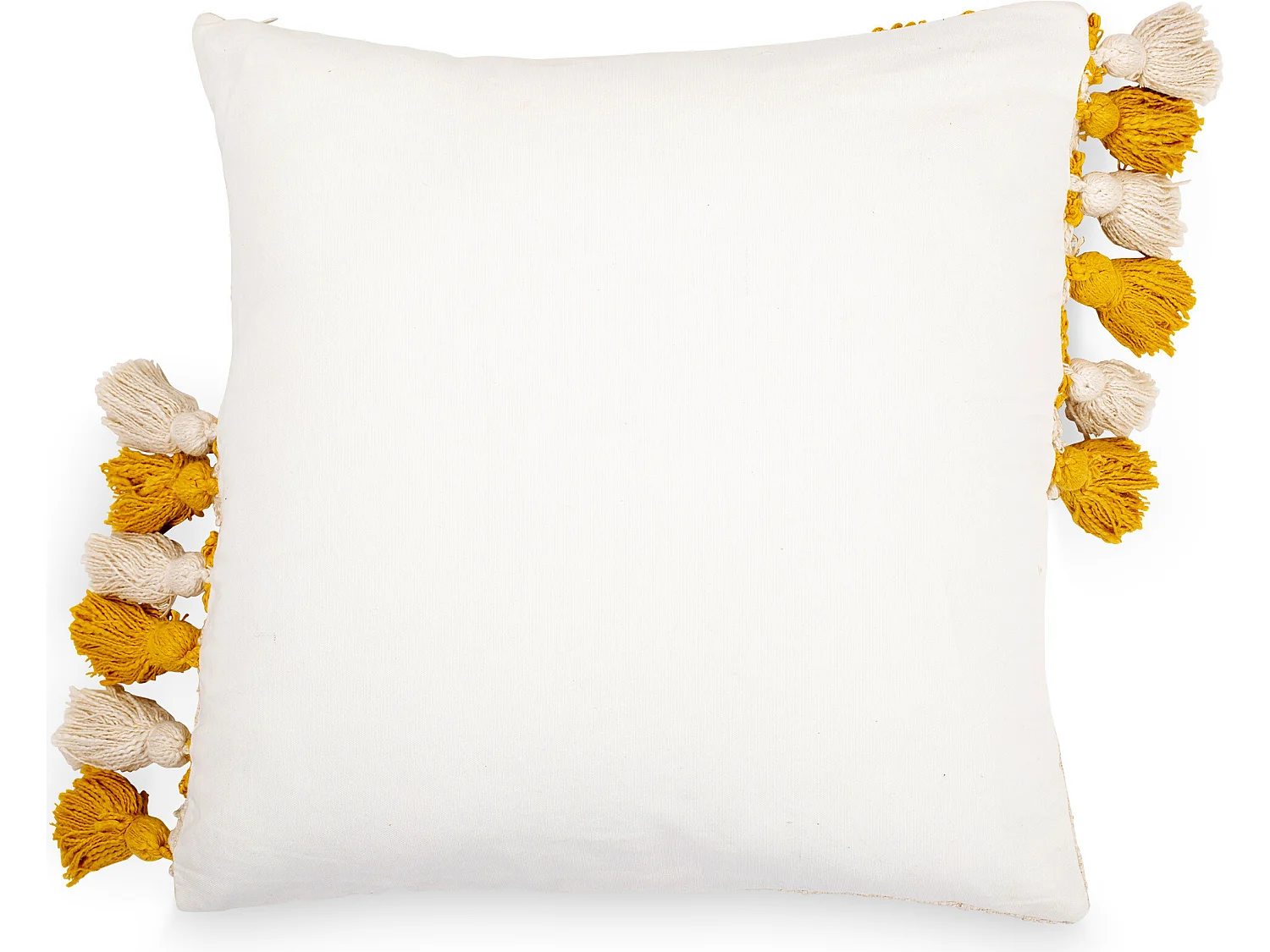 Coussin de style boho Bali - Housse et Rembourrage inclus - Karie Jaune