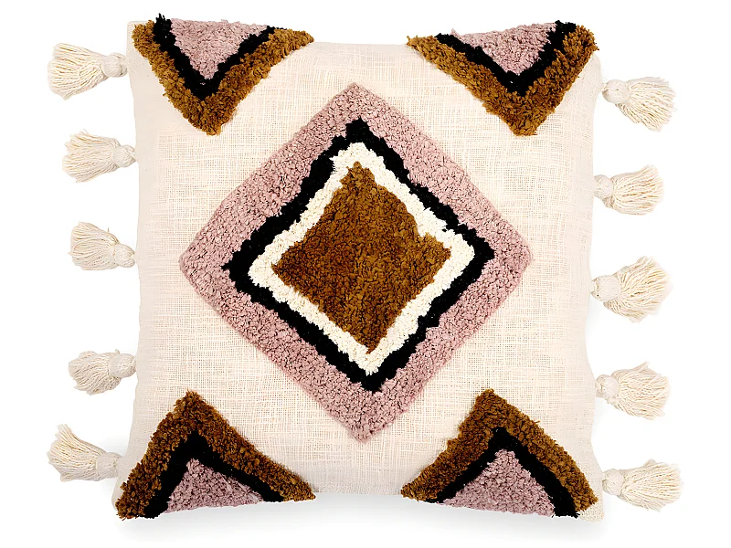 Cuscino in stile boho Bali - Copertura e riempimento inclusi - Aurelia