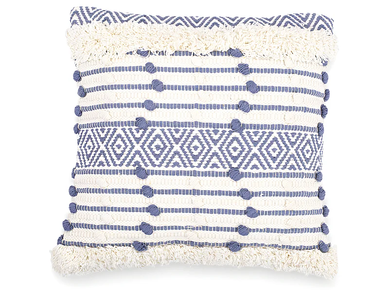 Cojín Estilo Boho Bali - Funda y Relleno - Lana