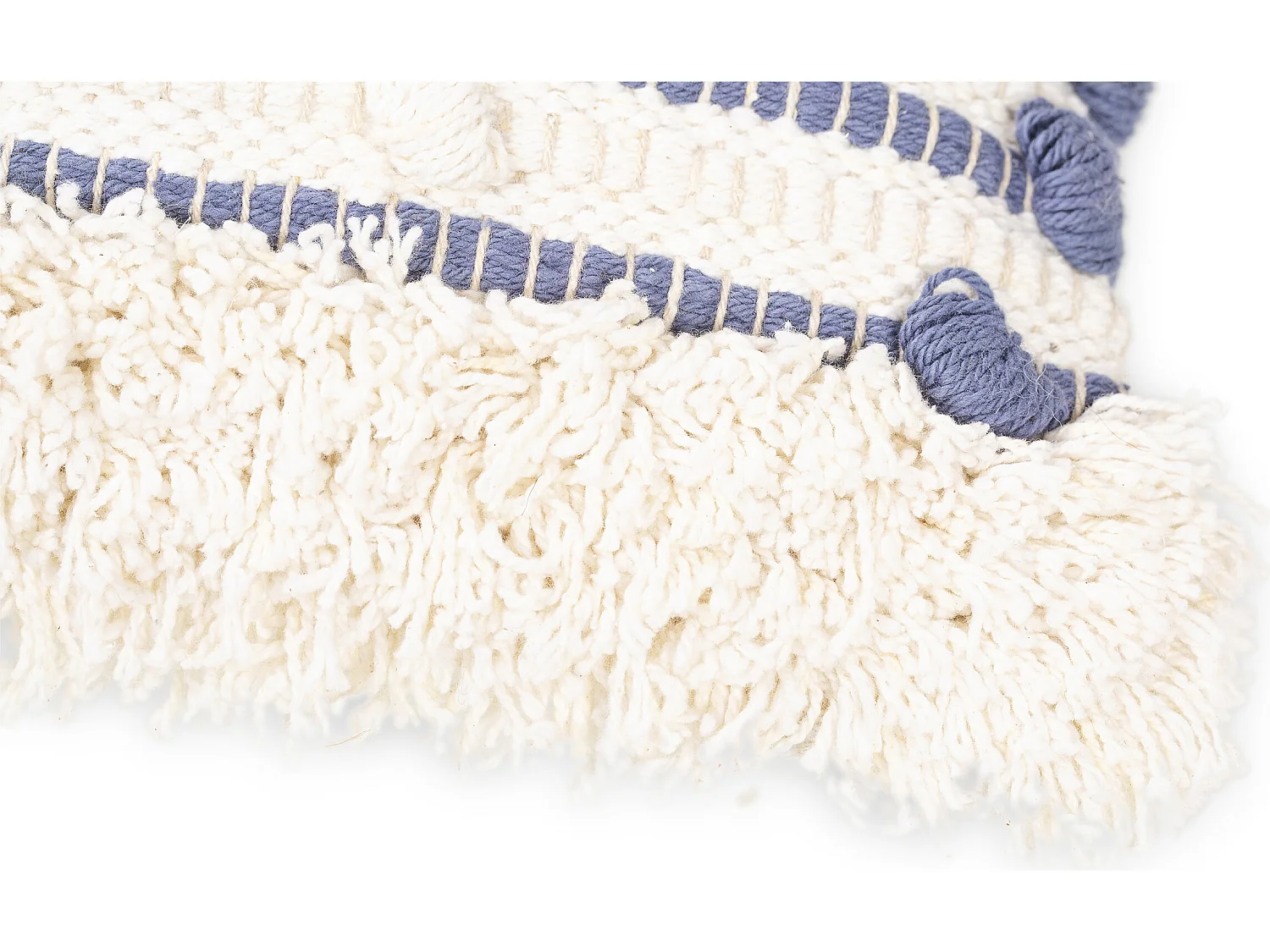 Cojín Estilo Boho Bali - Funda y Relleno - Lana