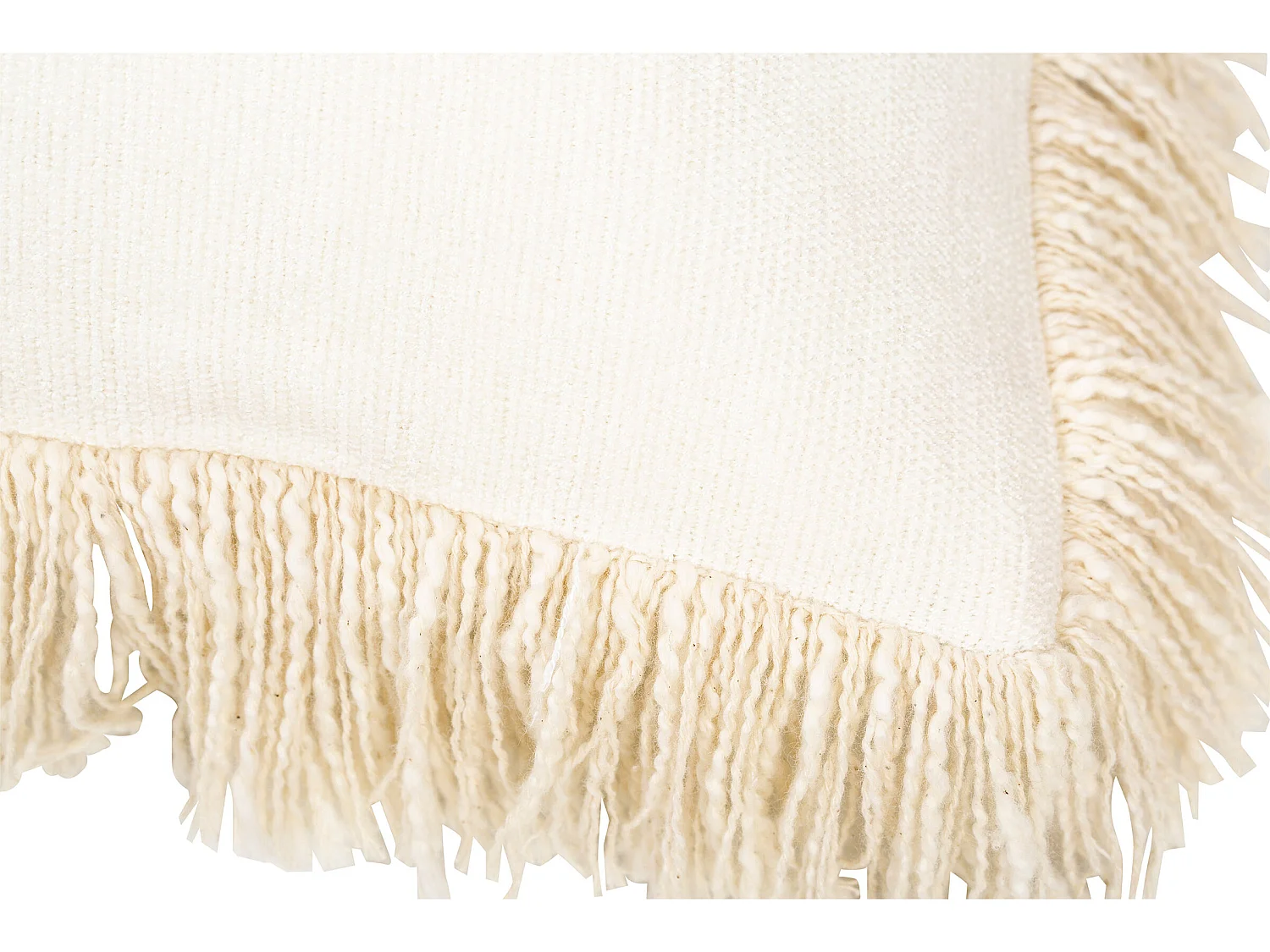 Coussin de style boho Bali - Housse et Rembourrage inclus - Anja Crème