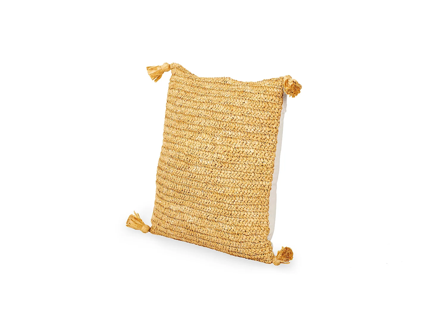 Coussin de style boho Bali - Housse et Rembourrage inclus - Carmel Crème