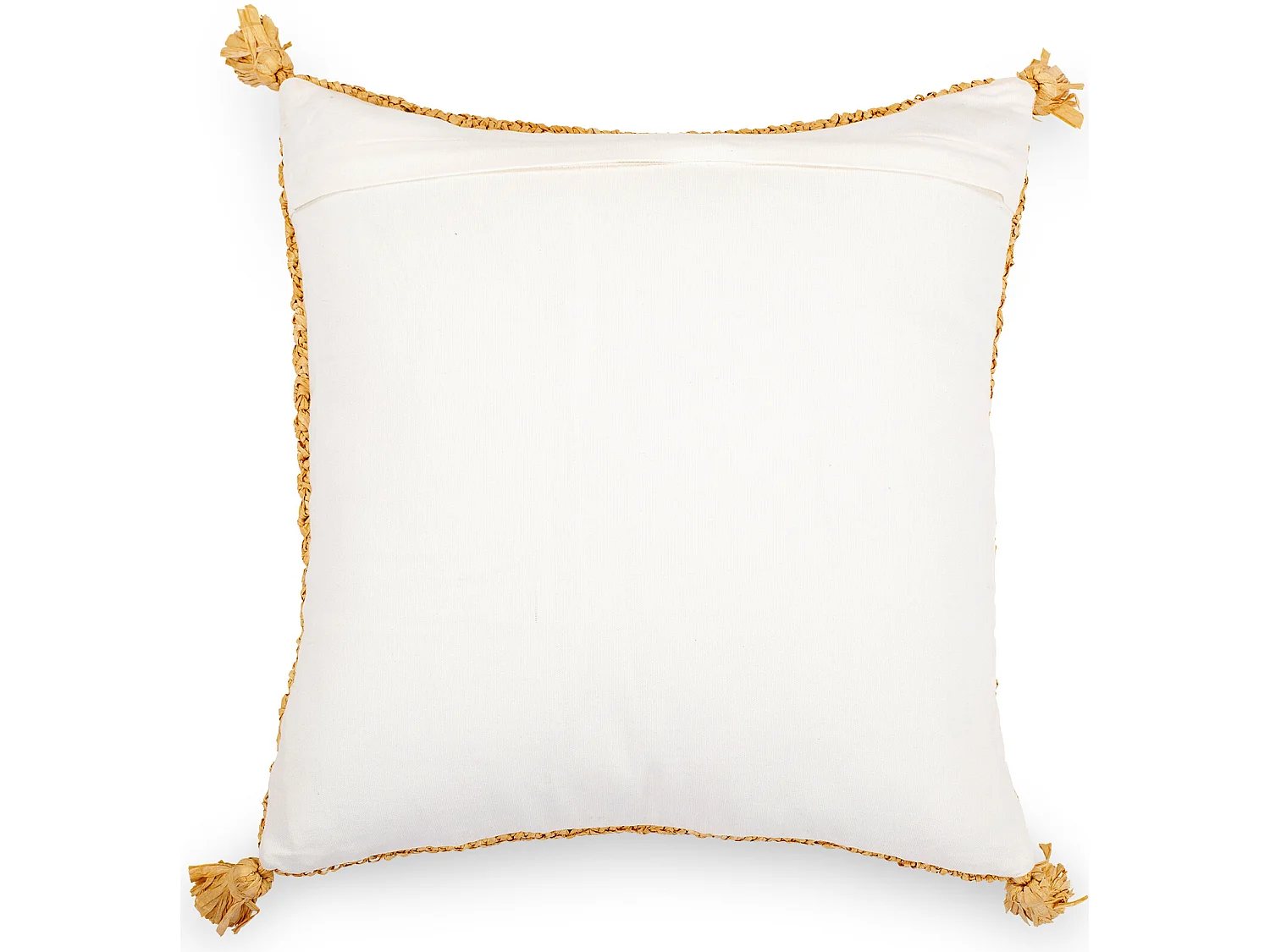 Coussin de style boho Bali - Housse et Rembourrage inclus - Carmel Crème