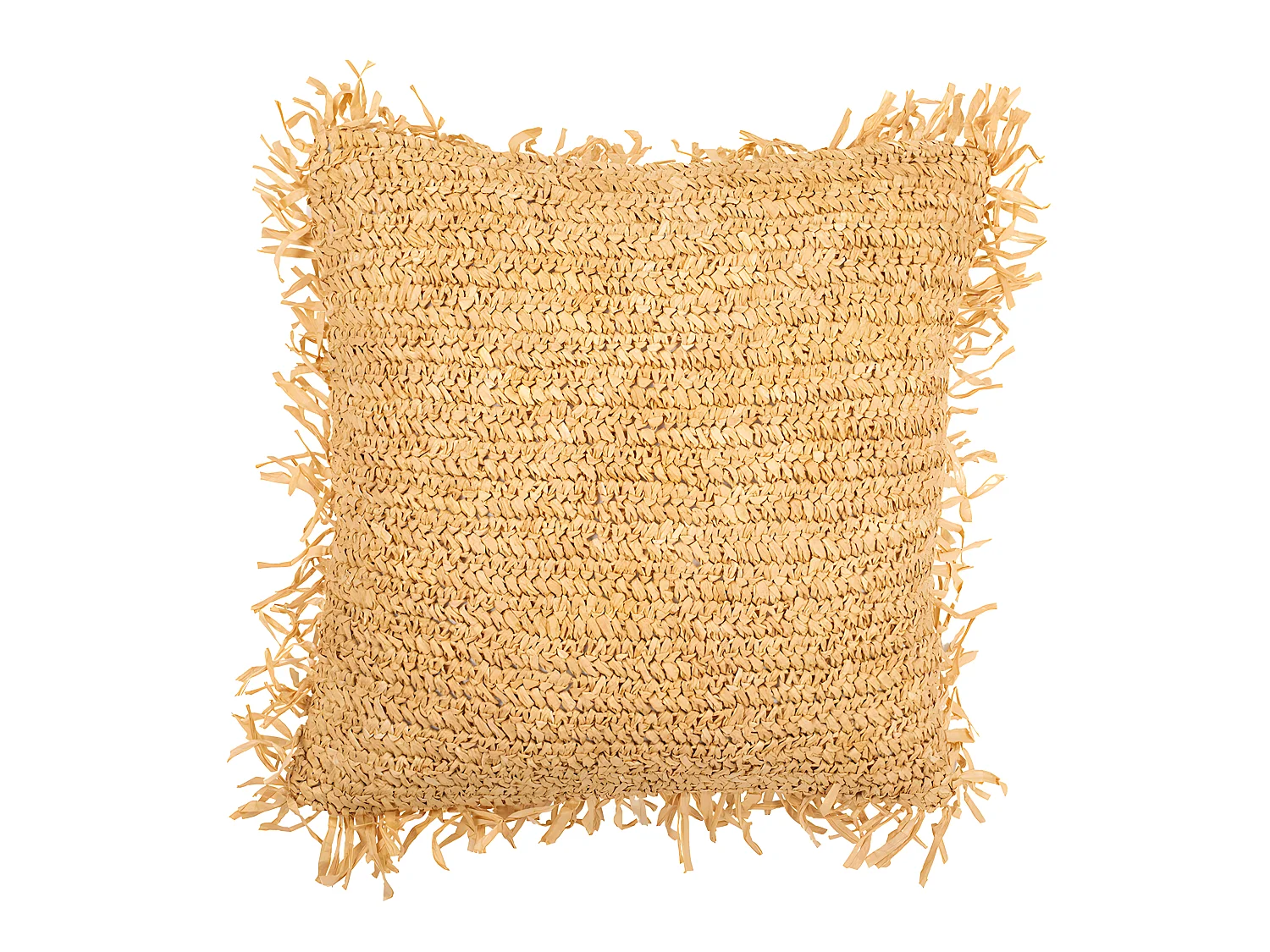 Coussin de style boho Bali - Housse et Rembourrage inclus - Alicia Naturel