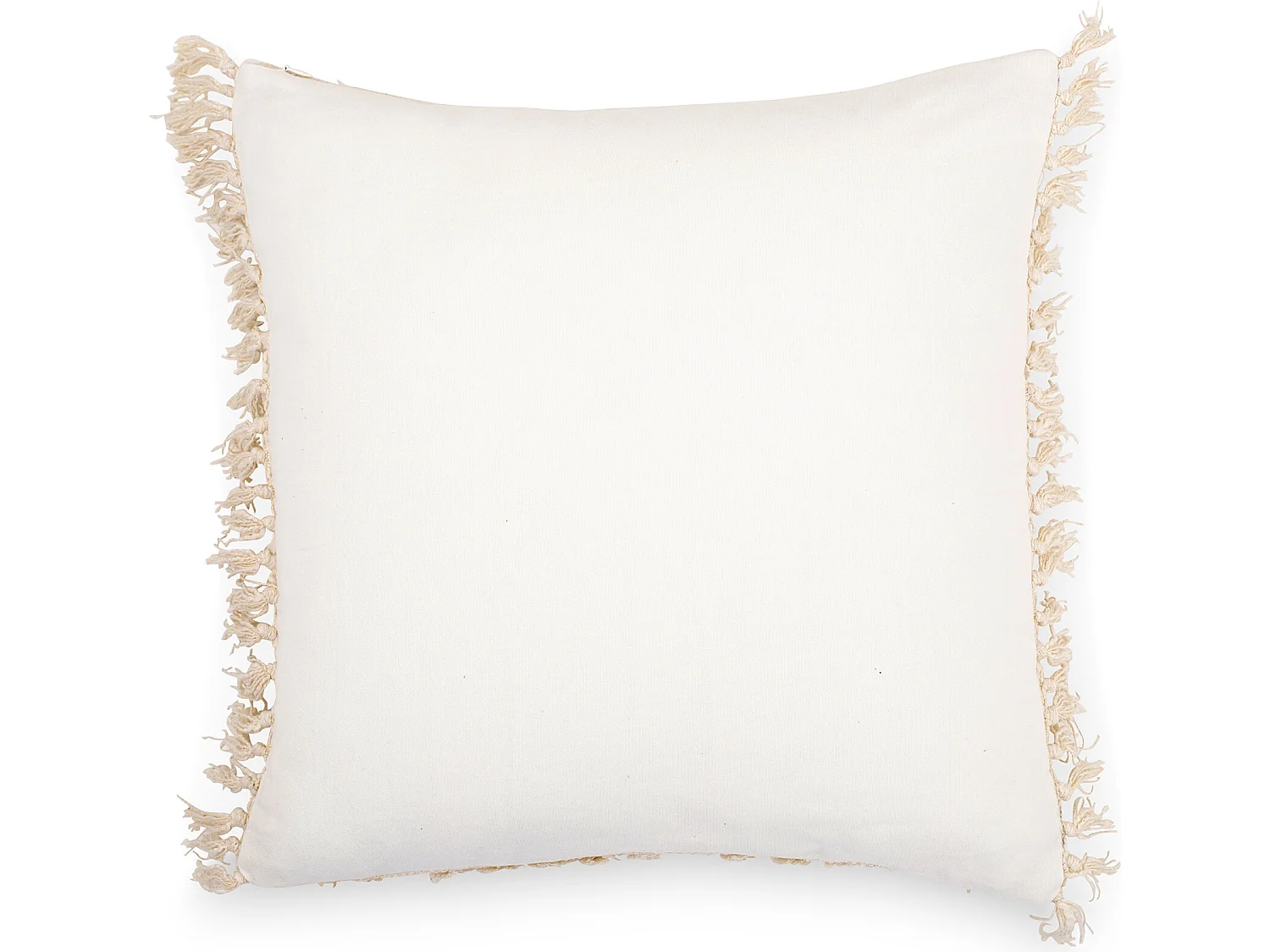 Coussin de style boho Bali - Housse et Rembourrage inclus - Greta Crème