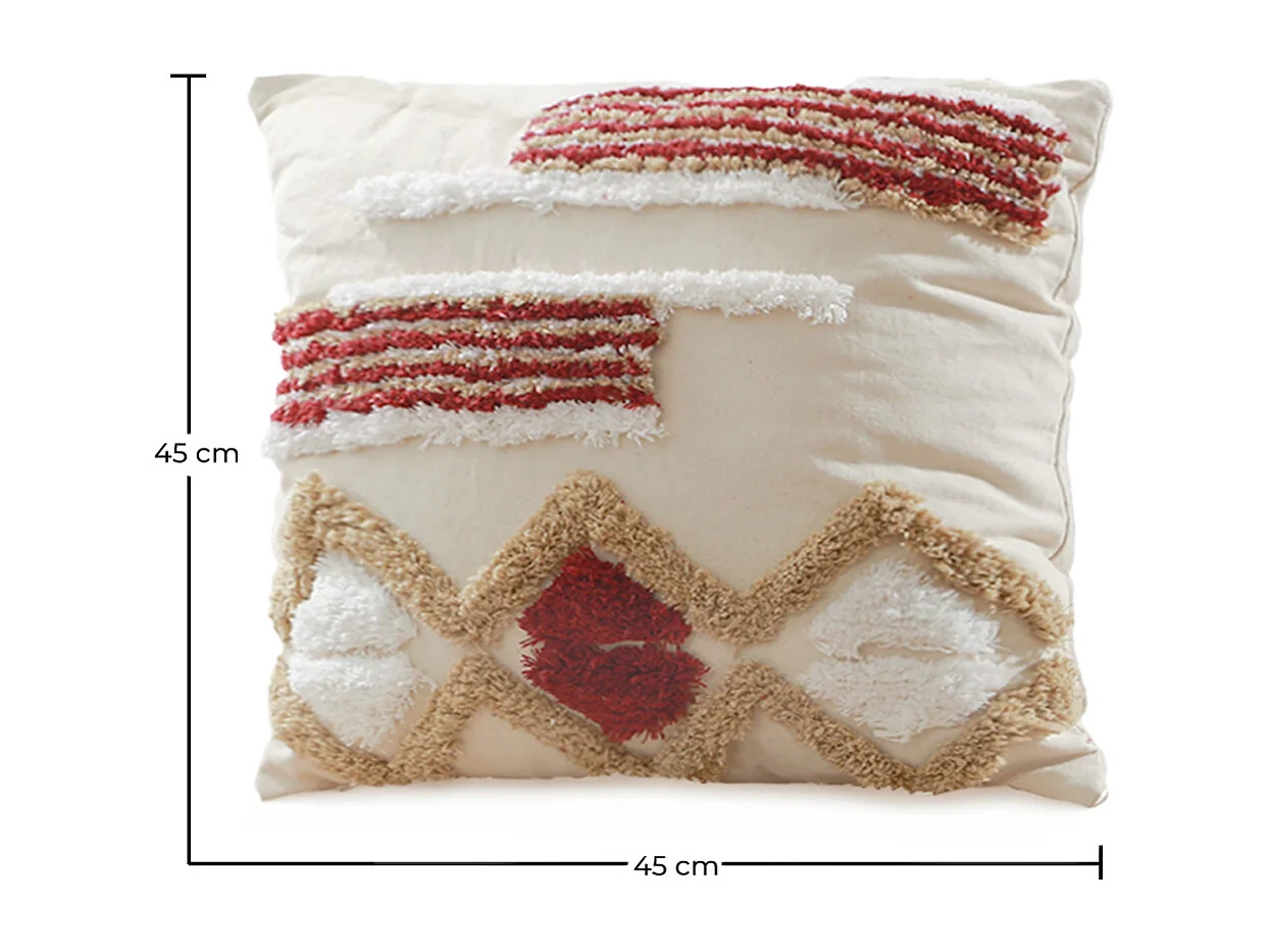 Cuscino in stile boho Bali - Copertura e riempimento inclusi - Rajni