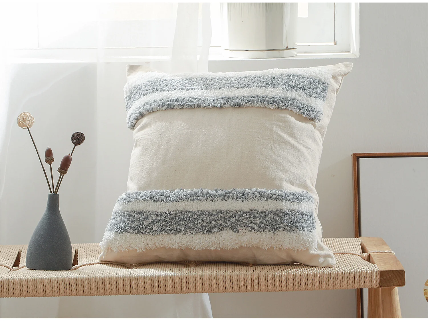 Cuscino in stile boho Bali - Copertura e riempimento inclusi - Kalinda