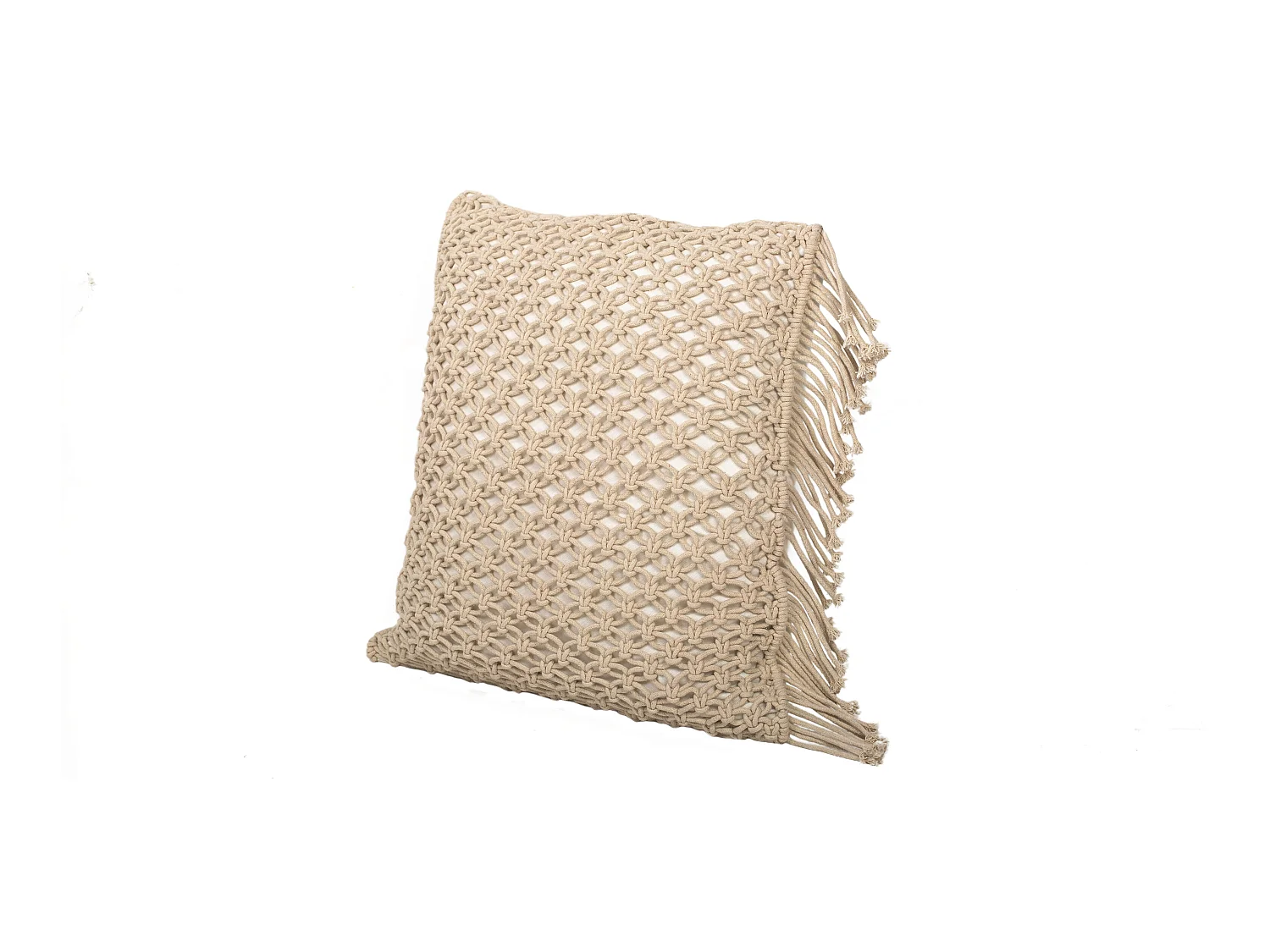 Coussin de style boho Bali - Housse et Rembourrage inclus - Clementine Bleu