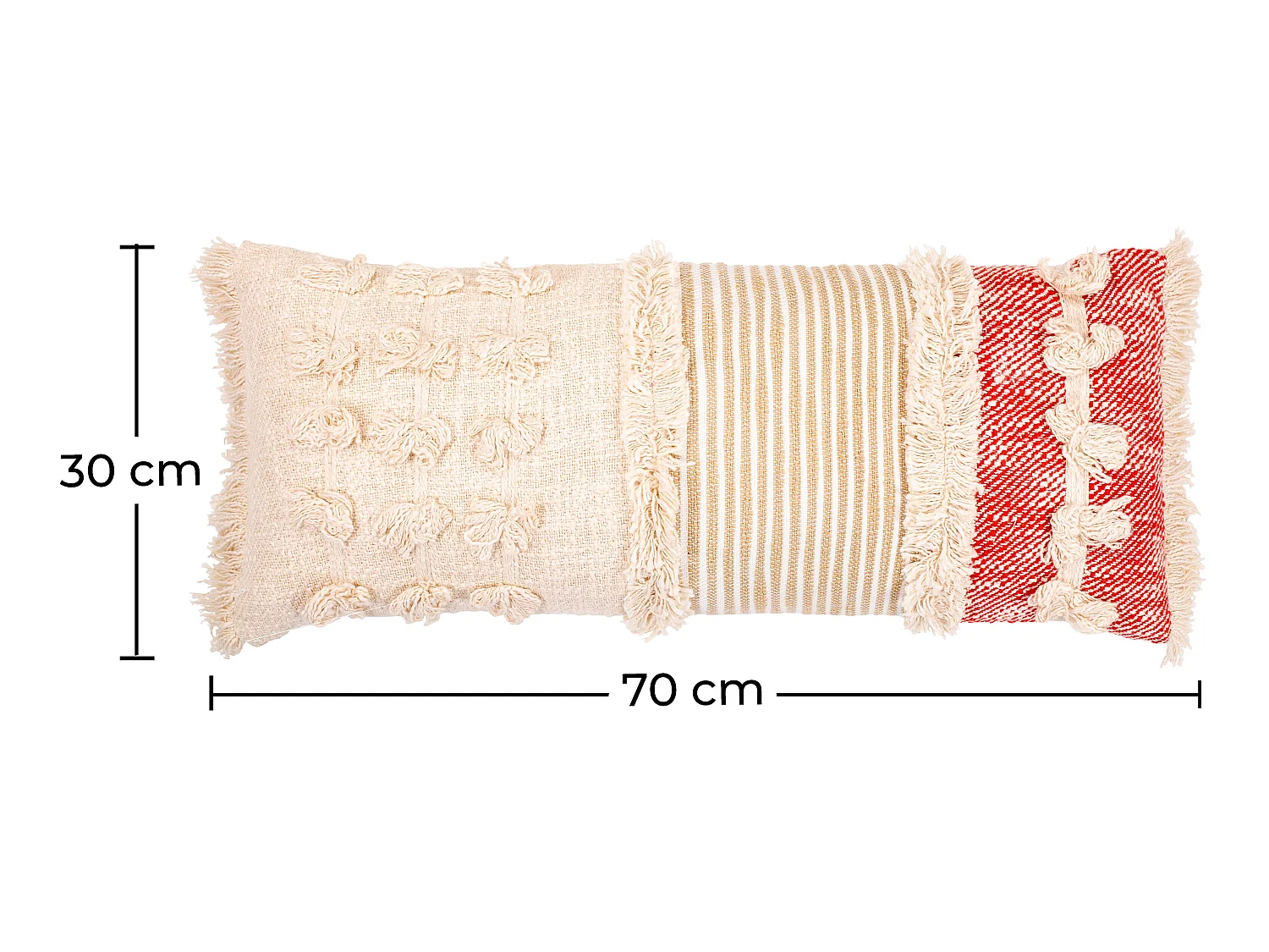 Cojín Estilo Boho Bali - Funda y Relleno - Dorothy