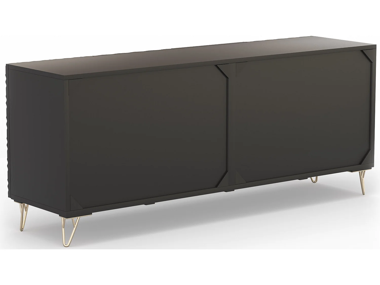 Credenza in stile in legno - Nero - Haui