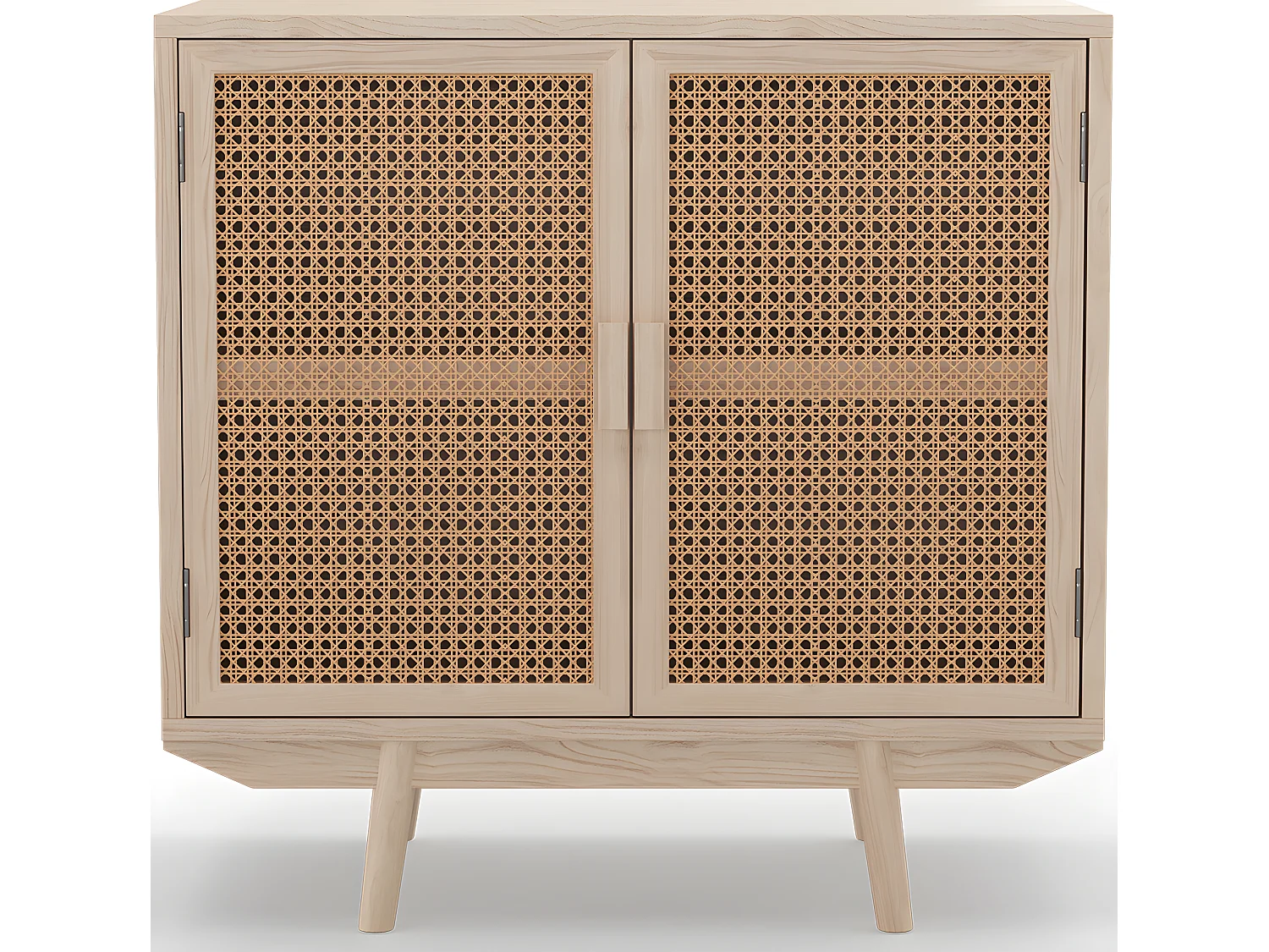 Aparador de Madera Natural - Diseño Boho Bali - 2 puertas - Treys