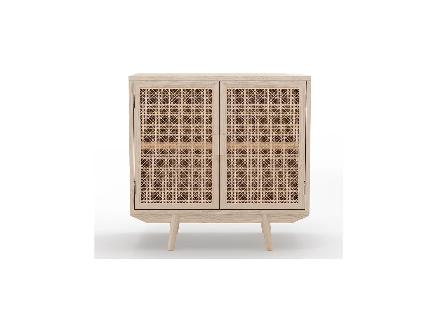 Aparador de Madera Natural - Diseño Boho Bali - 2 puertas - Treys