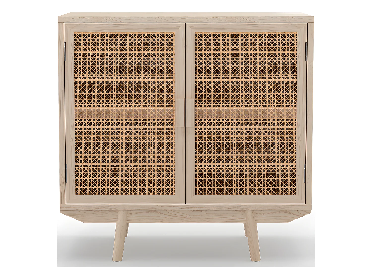 Buffet en Bois Naturel - Design Boho Bali - 2 Portes - Treys Naturel