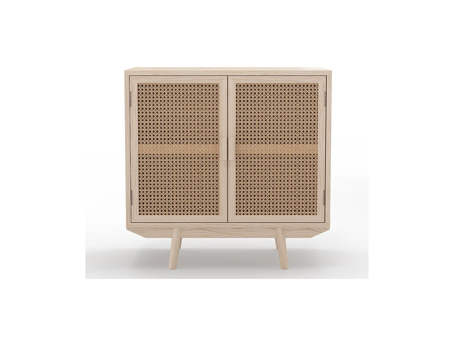 Buffet en Bois Naturel - Design Boho Bali - 2 Portes - Treys Naturel