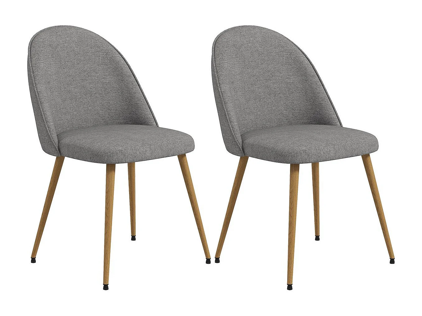 Sillas de comedor gris 50x52x83 cm HOMCOM