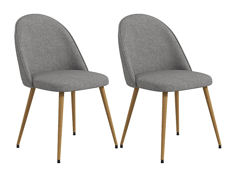 Sillas de comedor gris 50x52x83 cm HOMCOM