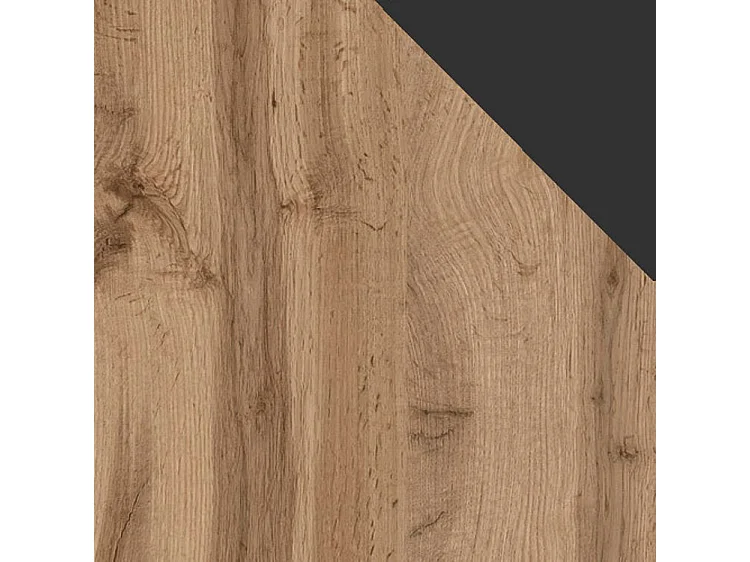 Mueble TV Charlotte 193, Wotan roble|Antracita, Número de puertas: 2.00, 170x49x38cm